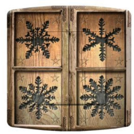 Interruttore decorato 4 fiocchi di neve
