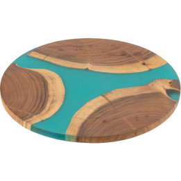 Round acacia/resin board