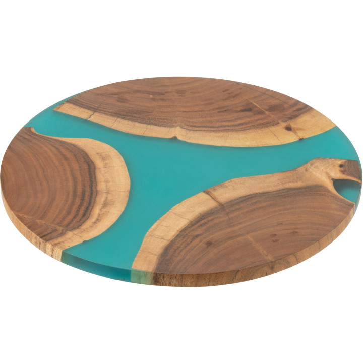 Round acacia/resin board