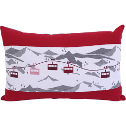 Red cable car cushion