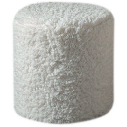 Snow white pouffe