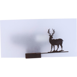Upside rust wall light - Cerf