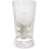 Set de 4 verre à liqueur tête de cerf