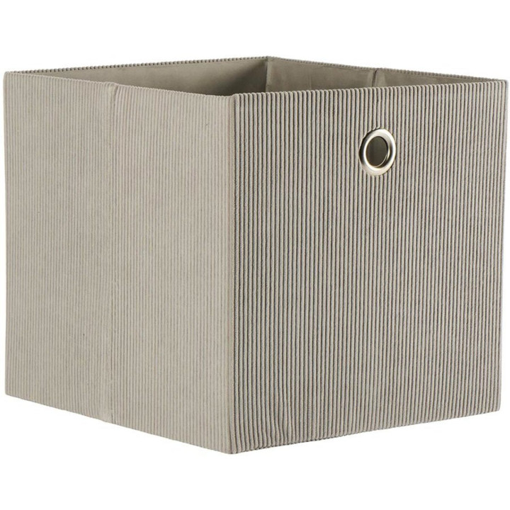 Foldable corduroy storage basket