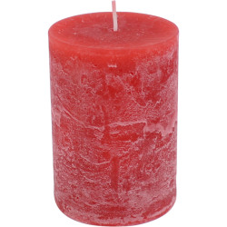 Cylindrical candle 7x10cm - Red