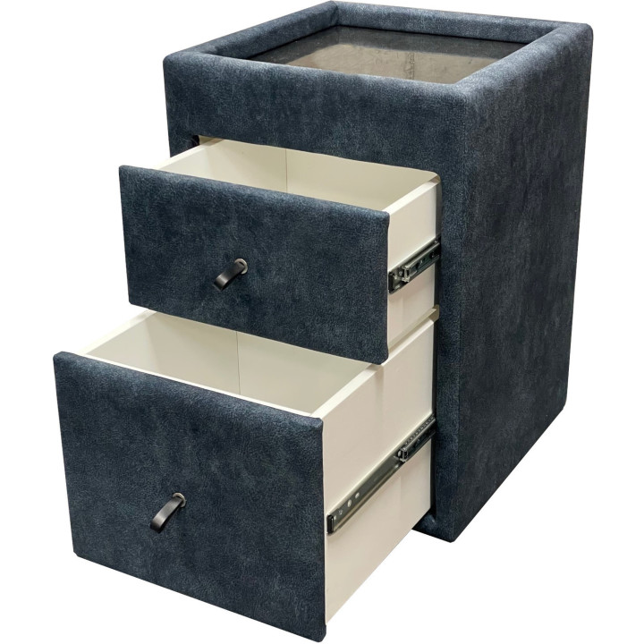 Omega bedside table with drawers