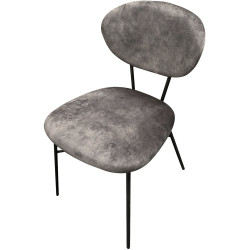 Chaise toro pieds métal - 48x81x60 | Sans accoudoirs