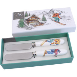 Ski Vacations butter knife gift set