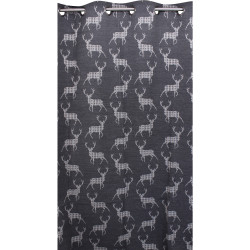 Saas Fee curtain - Anthracite