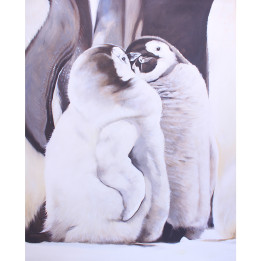 Quadro piccoli pinguini