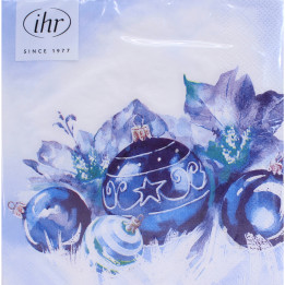 Paquet serviettes blue baubles