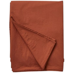 Washed Percale duvet cover - Orange argile | 200x200