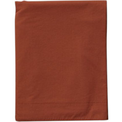 Lenzuolo piano Percalle lavato - Orange argile | 180x290