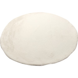 Tapis rond fausse fourrure mégève - 80