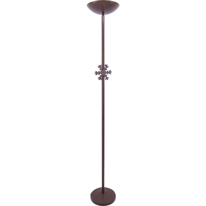 Lampada a stelo Halo marrone
