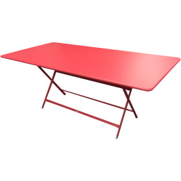 Rectangular folding metal table Caractère