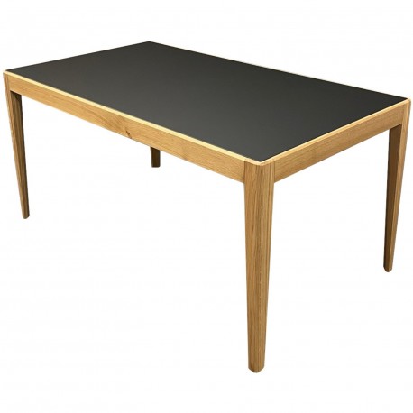 Table inside chêne massif et fenix avec allonge intégrée