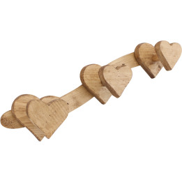 Diagonal3 heart head coat rack