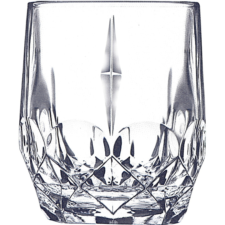 Set di 6 bicchieri acqua in cristallo