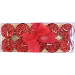 10 glitter candles