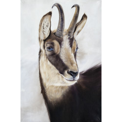 Tableau chamois de serre chevalier - 30x45