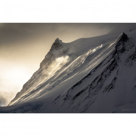 Départ d'avalanche en photo plexiglass