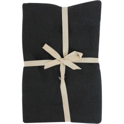Taie lin stone washed Lin stone washed - Pavot | 40x40