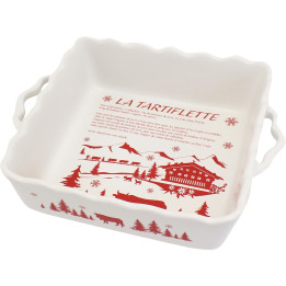 Piatto da forno tartiflette bianco