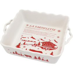 Piatto da forno tartiflette bianco - 25x7x20