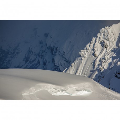 Neige fraiche en photo plexiglass