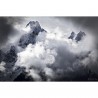 Haute montagne et nuages en photo plexiglass