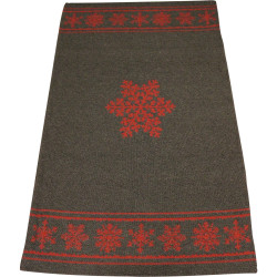 Tapis flocon riga - Rouge