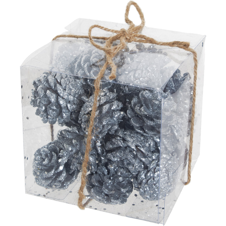 Silver pine cone box