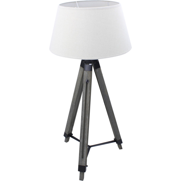Lampada a stelo regolabile archi legno e metallo