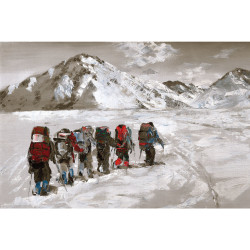 La marche d'approche - 60x40
