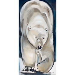 Ours polaire en balade - 30x60