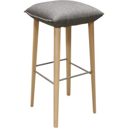 Tabouret de bar soda - Hip hop grey | 40x84x40 | Hêtre p 17 nature