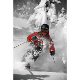 Telemark in Powder Snow Plexiglass Photo