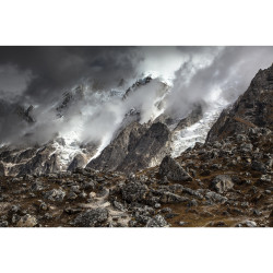 Premières neiges en photo plexiglass - 60x40