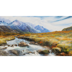 Tableau torrent en octobre - 70x40