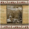 Interrupteur décoré village de montagne sous la neige