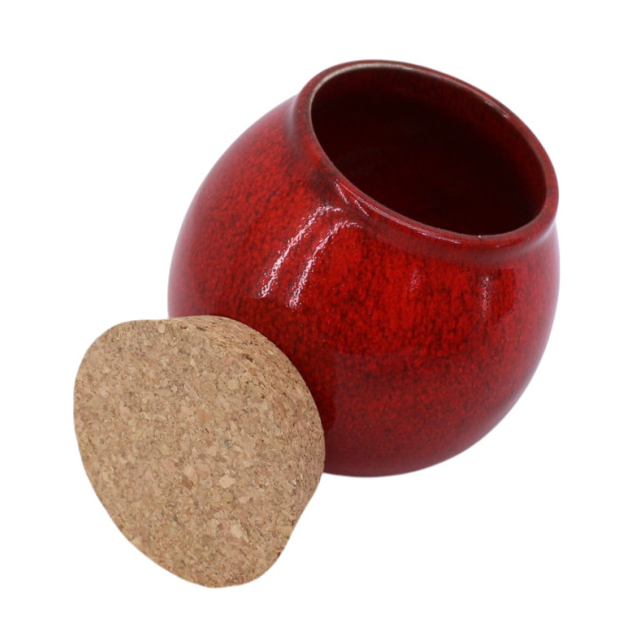 Vasetto sferico rosso