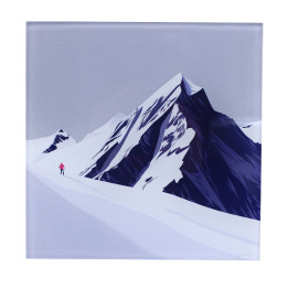 Dessous de plat verre ski de rando