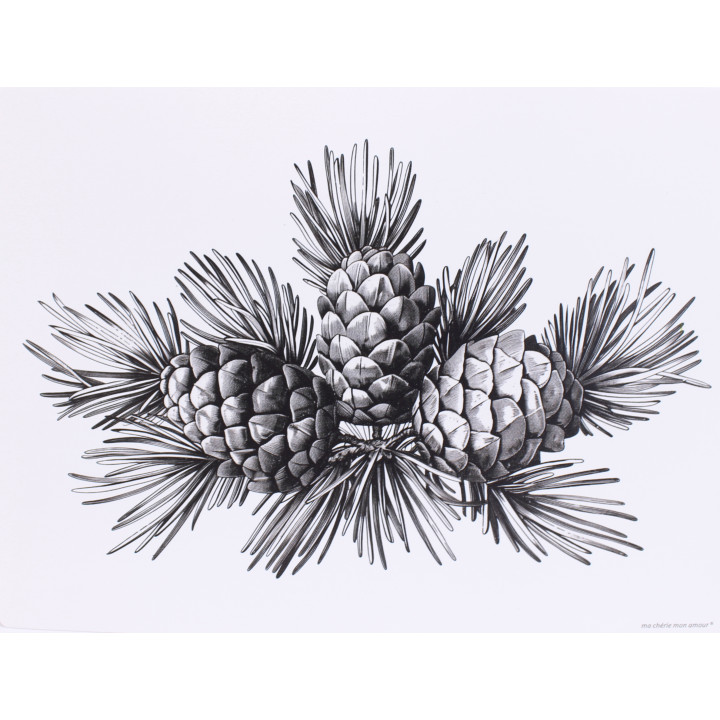Set de table pomme de pin