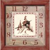 Interrupteur décoré horloge chamois