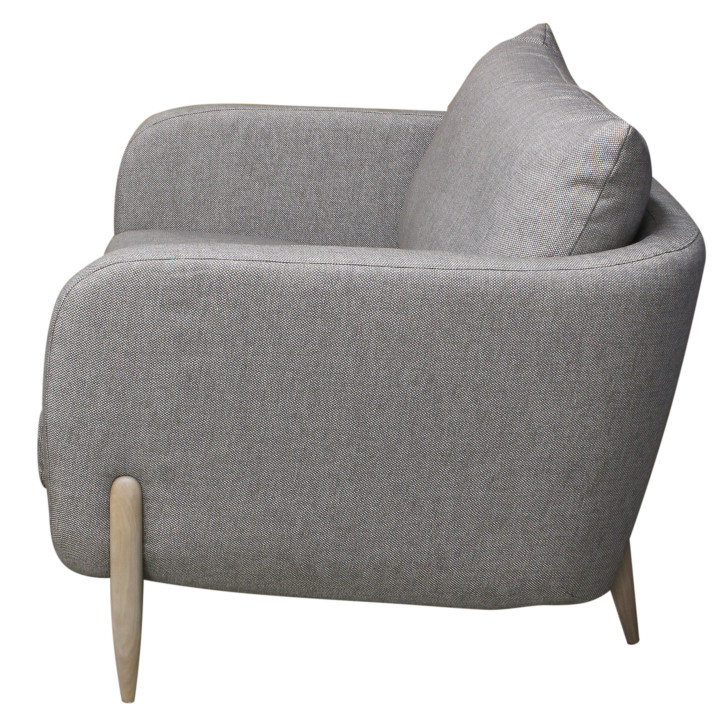 Grand fauteuil pieds bois nature jenny