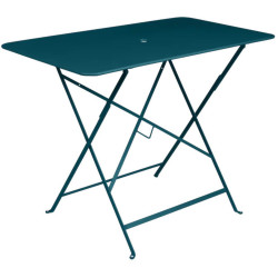 Table métal pliante Rectangulaire - Bleu acapulco | 77x74x57