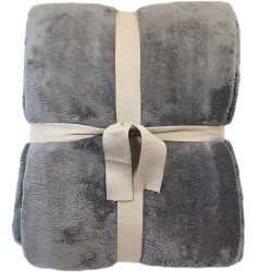 Couverture polaire Polaire velours - Gris carbone | 180x220