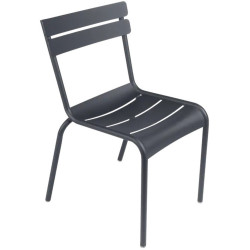 Chaise luxembourg aluminium - Carbone