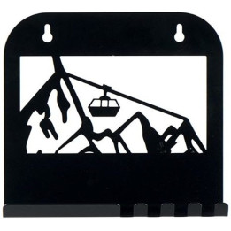 Plaque murale décor montagne télécabine